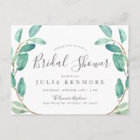 Bayou Botanical | Invitación a la ducha de novia