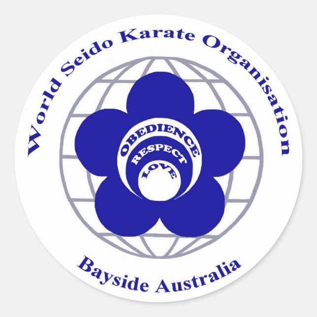 Bayside Seido Karate Pegatina (Anverso)