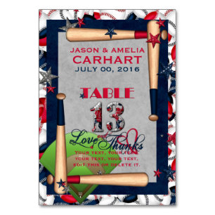 BB Tarjetas de tabla numeradas por Bodas 13 PERSON