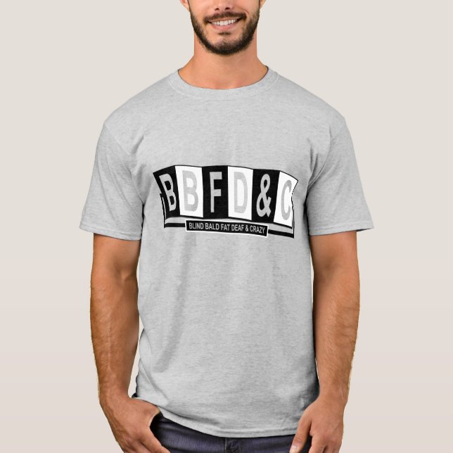 "BBFDnC" Camiseta negra y blanca (Anverso)