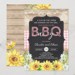 BBQ Baby Shower Invitación Bebé Q Parejas Ducha
