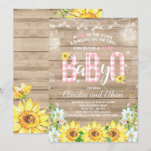 BBQ Baby Shower Invitación Bebé Q Parejas Ducha