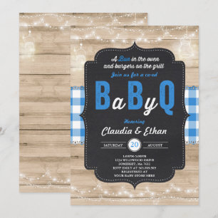 BBQ Baby Shower Invitación Bebé Q Parejas Ducha