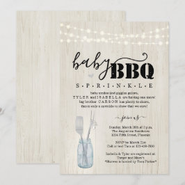 BBQ de Baby Sprinkle - Invitación a la barbacoa de