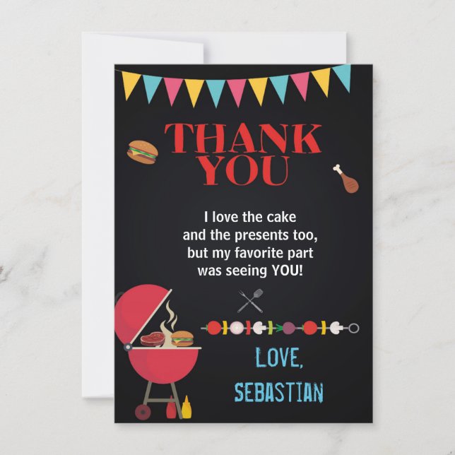 BBQ GRACIAS TARJETA (Anverso)