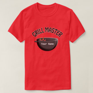 BBQ Grill Master camiseta roja