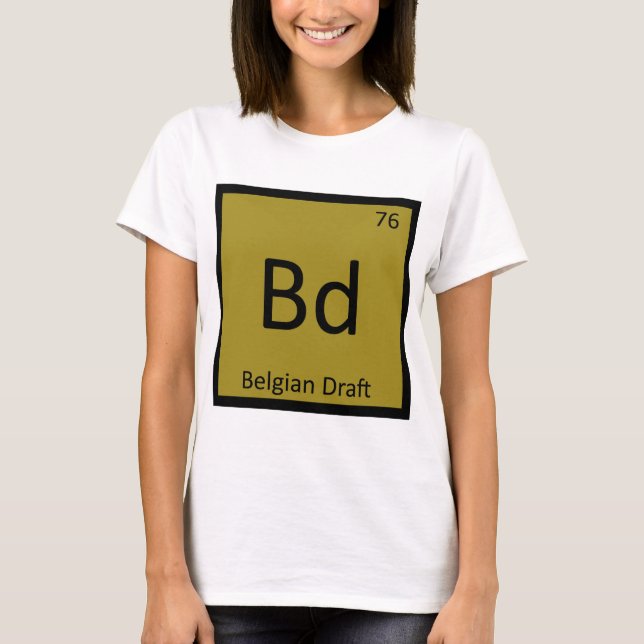 Bd - Camiseta de elemento de química divertida de  (Anverso)