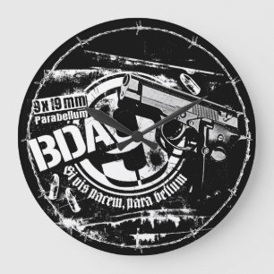BDA 9 Reloj de pared acrílico de reloj grande