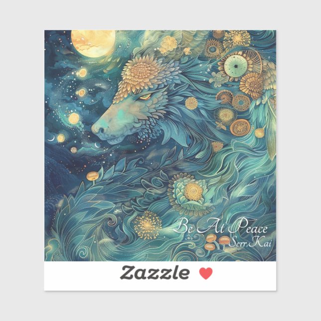 Be At Peace Dragon Pegatina (Hoja)