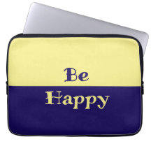 Be Happy Tablet Funda (Mantequilla amarillo y azul