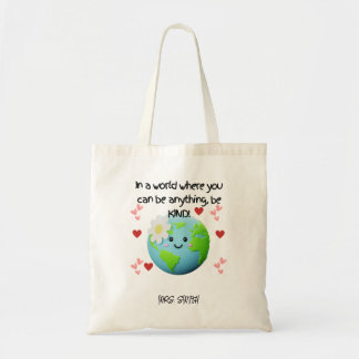 Be Kind Earth - Bolsa de Tote para el profesor de