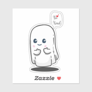 Be Kind Fantasma , Ghost Clipart pegatina