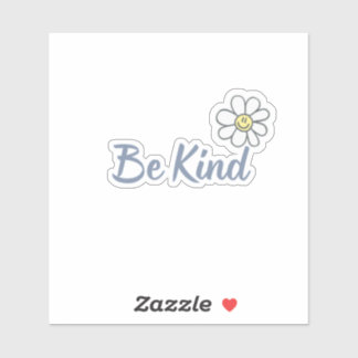 Be Kind Flower Vinyl Pegatina