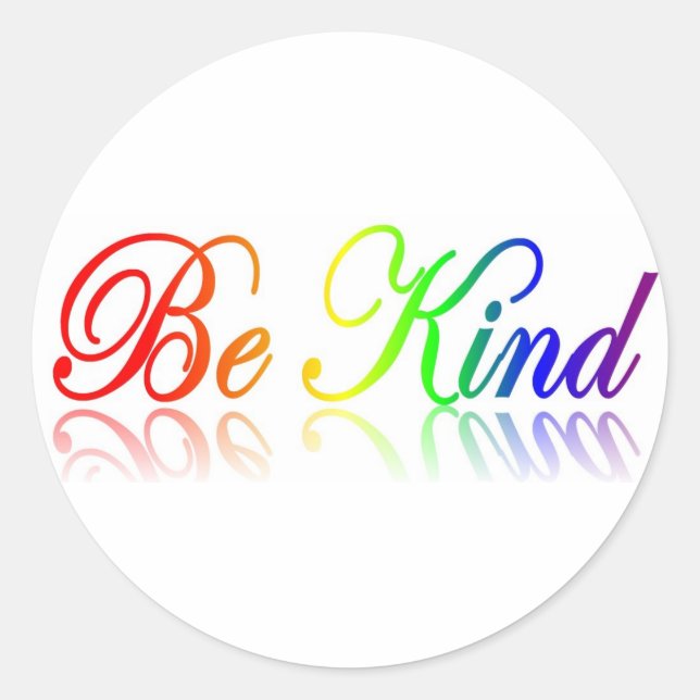 Be Kind Pegatina (Anverso)