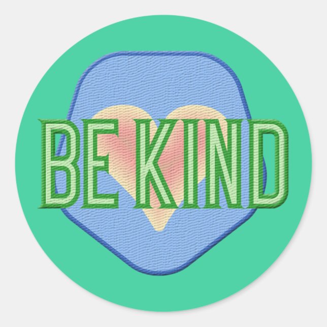 Be Kind Pegatinas (Anverso)