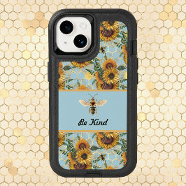 Be Kind Vintage Turquoise Sunflower Bee
