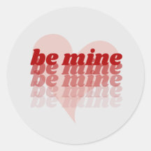 Be Mine Día de San Valentín Heart Pegatina
