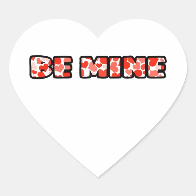 Be Mine Pegatina (Anverso)