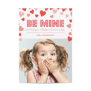 Be Mine - Tarjeta fotográfica El día de San Valent