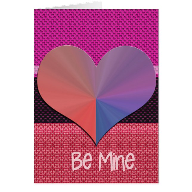 Be Mine Valentine Reflective Heart (Frente)