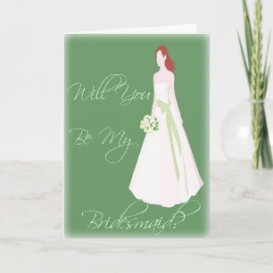 Be My Bridesmaid Invitación para asistentes a novi