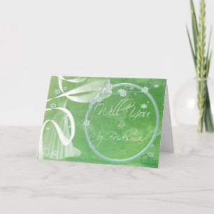 Be My Bridesmaid Invitación para asistentes a novi