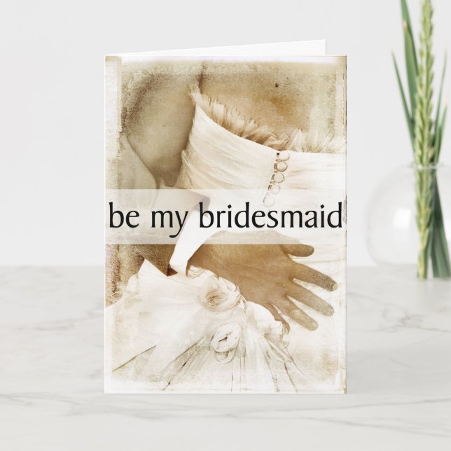 Be My Bridesmaid Invitación para asistentes a novi (Anverso)