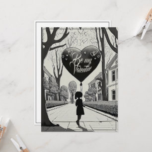 Be my Valentine in Manga Style Monocrome 1617