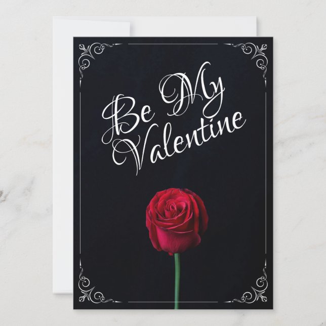 Be My Valentine - Rosa Roja Oscuro (Anverso)