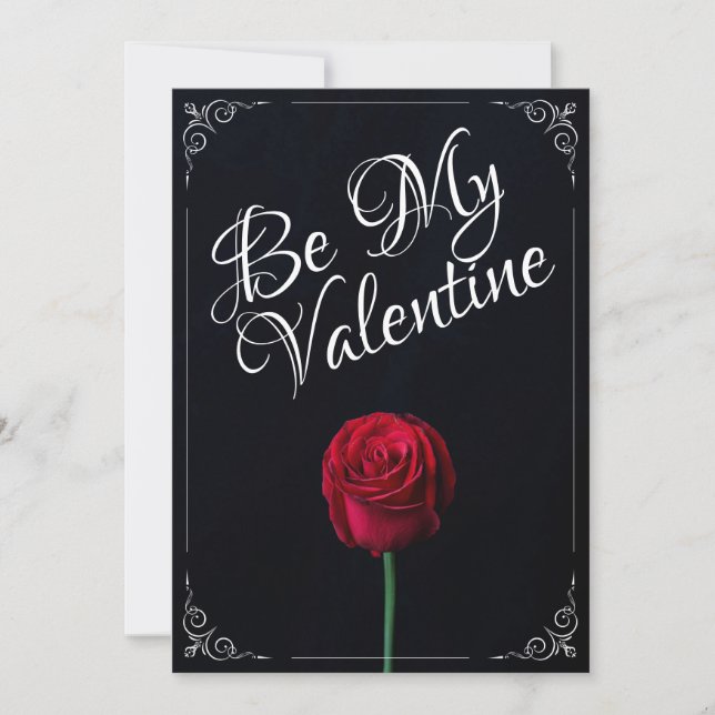 Be My Valentine - Rosa Roja Oscuro (Anverso)