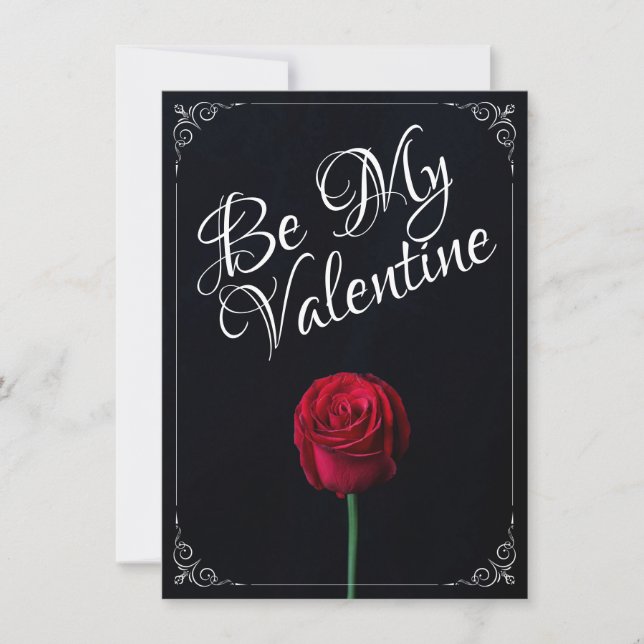 Be My Valentine - Rosa Roja Oscuro (Anverso)