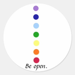 Be Open - Pegatinas de diseño Chakra simples