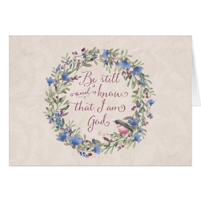 Be Still and Know - Salm 46:10 (Anverso (Horizontal))