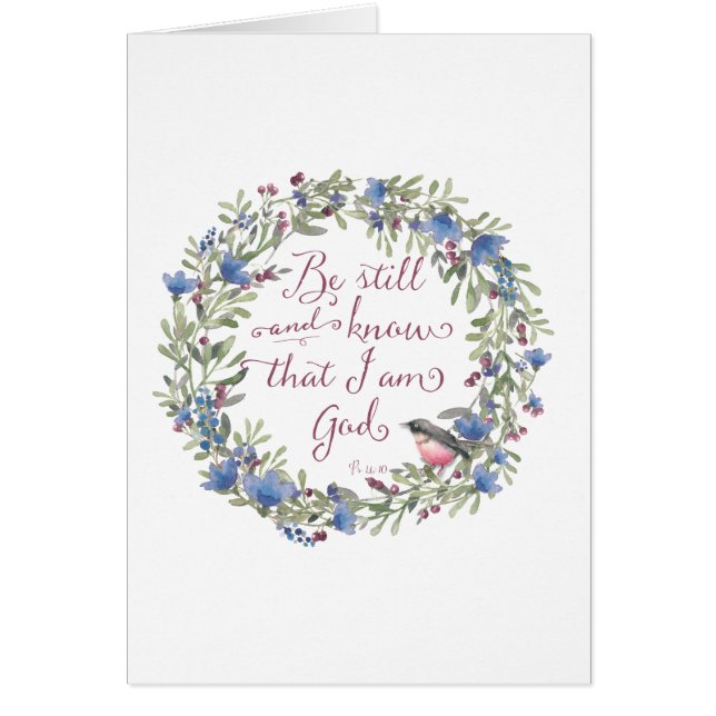 Be Still and Know - Salm 46:10 (Frente)