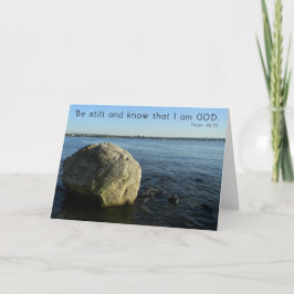 Be Still and Know - Tarjeta de atención y preocupa