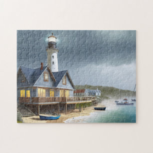 Beach Art Bold and Beautiful Jigsaw Puzzle Beach