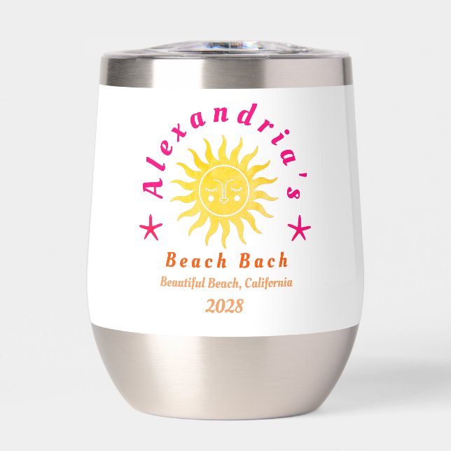 Beach Bachelorette Party Boho Sun (Frente)