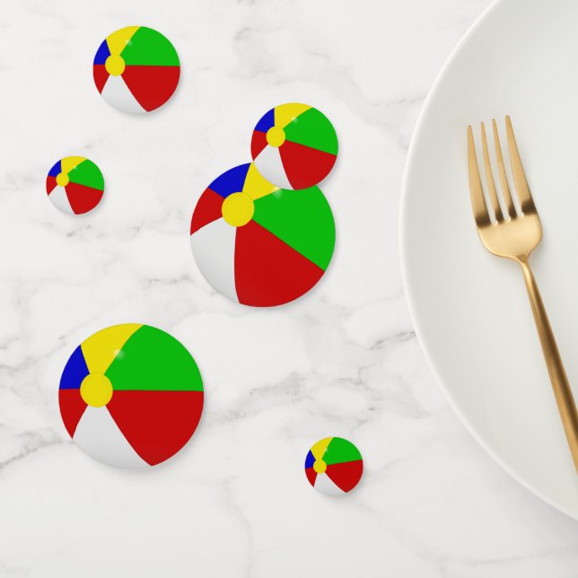 Beach Ball Pool Fiesta Table Confetti (Grupo)