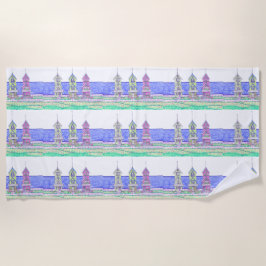 Beach Cottage Trio 2 toalla de playa