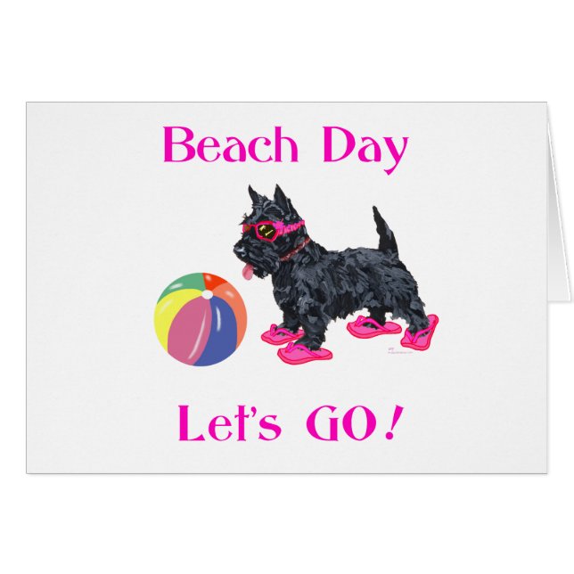 Beach Day Scottie Dog (Anverso (Horizontal))