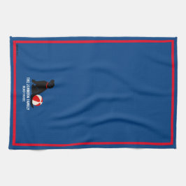 Beach Days Black Retriever Dog Kitchel Toalla