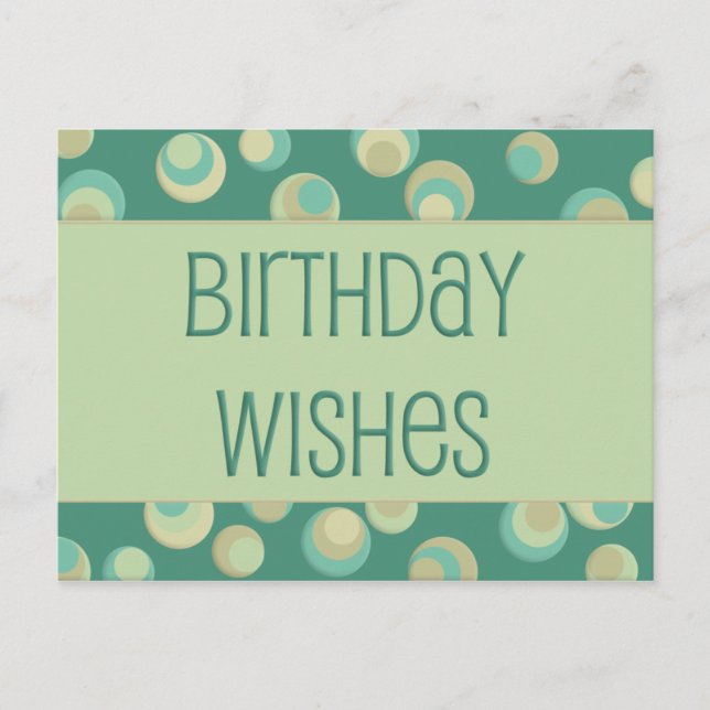 Beach House ・ Tarjeta postal de cumpleaños (Anverso)