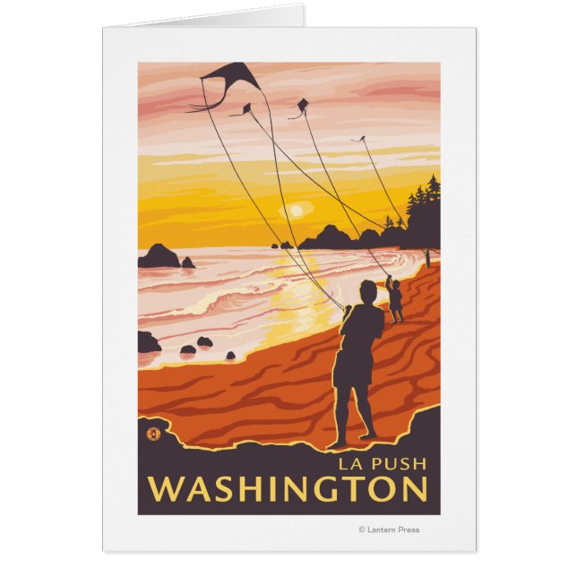 Beach & Kites - La Push, Washington (Frente)
