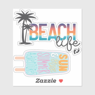 Beach Life, Summer Pegatina Pack - GraphicLoveShop