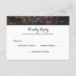 Beach Lights Wedding RSVP