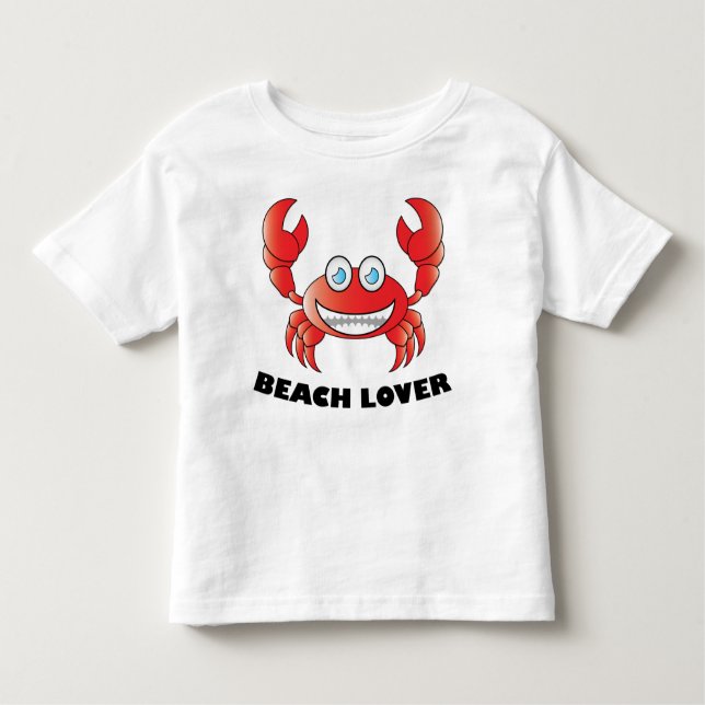 Beach Lover - Toddler Fine Jersey T-Shirt (Anverso)
