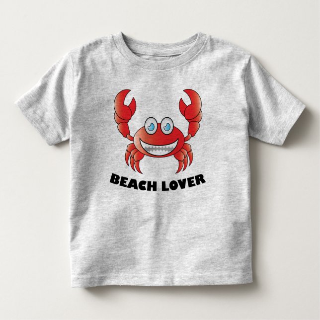 Beach Lover - Toddler Fine Jersey T-Shirt (Anverso)
