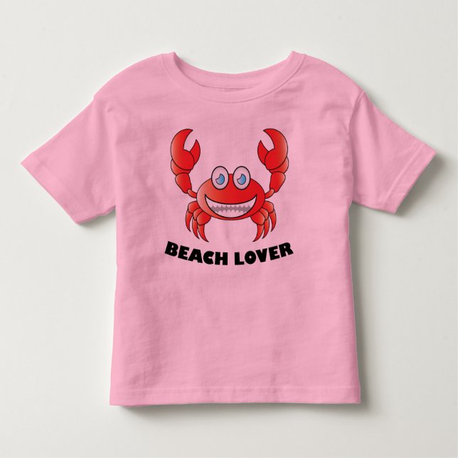 Beach Lover - Toddler Fine Jersey T-Shirt (Anverso)