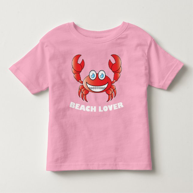 Beach Lover - Toddler Fine Jersey T-Shirt (Anverso)