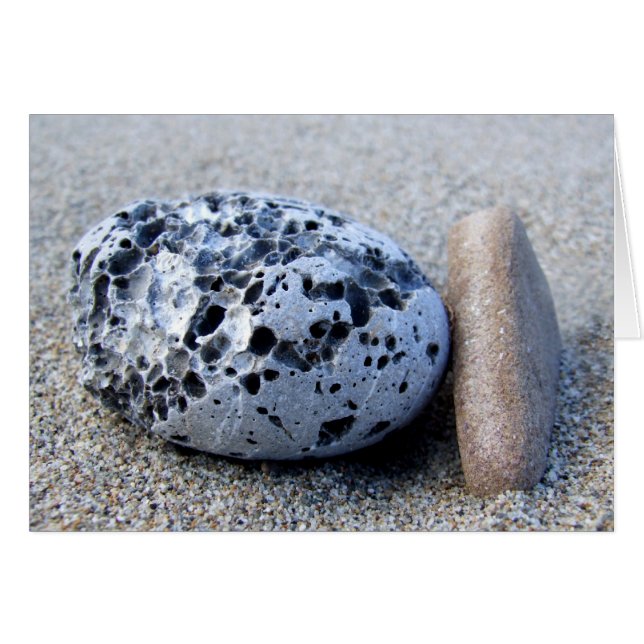 Beach Pebbles Card (Anverso (Horizontal))